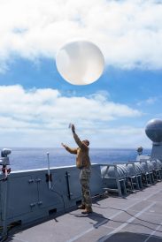 article image - U.S. Airmen Assigned to the 45th Weather Squadron Launch Weather Balloon.